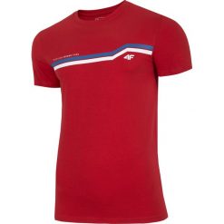 T-shirt męski TSM221 - czerwony. T-shirty męskie marki 4f. Za 49.99 zł.