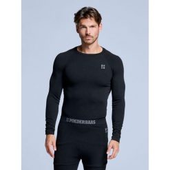 Koszulka termiczna - Męska - Czarna. Czarne bielizna termoaktywna męska POEDERBAAS, m, bez wzorów, z materiału, bez ramiączek, snowboardowy. Za 199.42 zł.
