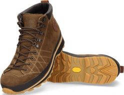 Buty outdoor Lomer Bio Naturale Mid MTX Premium - brown bomber. Brązowe buty trekkingowe męskie GRONELL, bez wzorów, bez zapięcia, outdoorowe. Za 697.39 zł.