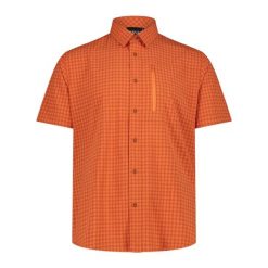 Koszula męska CMP 35S7807. Brązowe koszule męskie CMP, l, bez wzorów, bez kołnierzyka, bez ramiączek. Za 241.50 zł.