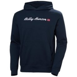 Bluza Helly Hansen Core Graphic. Niebieskie bluzy nierozpinane męskie Helly Hansen, m, bez wzorów, bez ramiączek, bez kaptura. W wyprzedaży za 342.40 zł.