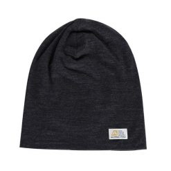 Czapka turystyczna wełna merino 100% Alpine Pro Bedade. Czarne czapki męskie Alpine Pro, bez wzorów, z wełny, sportowe. W wyprzedaży za 129.00 zł.
