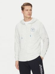 Jack & Jones Bluza Simon 12269366 Biały Standard Fit. Białe bluzy rozpinane męskie Jack & Jones, m, bez wzorów, z bawełny, bez ramiączek, bez kaptura. Za 99.99 zł.