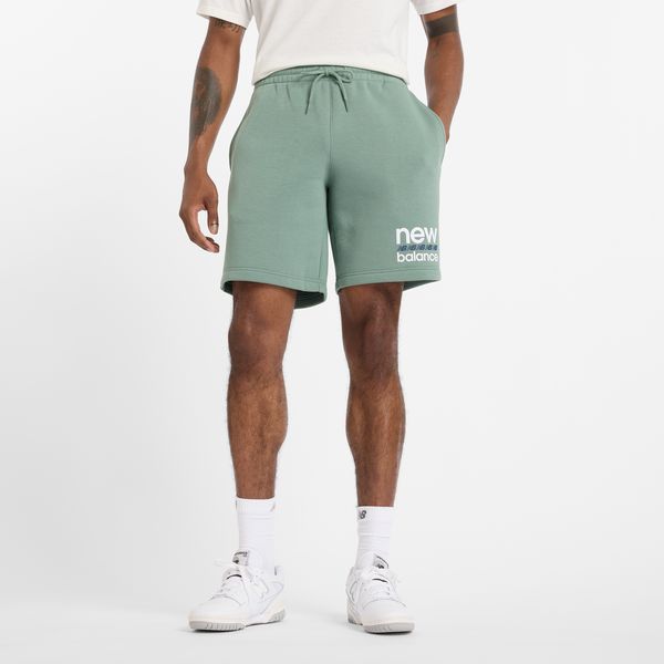 Spodenki męskie New Balance MS51940DKJ – miętowe. Zielone szorty sportowe męskie New Balance, bez wzorów, z bawełny, klasyczne. Za 169.99 zł.