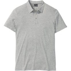 Shirt polo ze stretchem Slim Fit bonprix jasnoszary melanż. Koszulki polo męskie bonprix. Za 44.99 zł.
