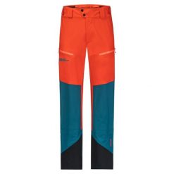 Spodnie skiturowe męskie Jack Wolfskin Alpspitze 3L. Brązowe spodnie narciarskie i snowboardowe męskie Jack Wolfskin, bez wzorów, narciarskie. Za 959.99 zł.