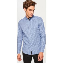 Koszula w kratkę slim fit - Niebieski. Koszule męskie marki Reserved. Za 69.99 zł.