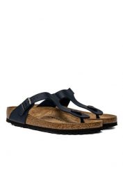 Japonki Birkenstock Gizeh BF (143621). Niebieskie klapki i japonki męskie Birkenstock, bez wzorów. Za 339.99 zł.