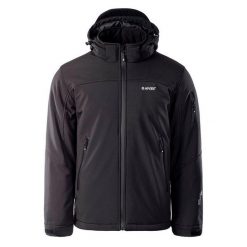 Męska Kurtka Soft Shell Geko. Czarne kurtki softshell męskie Hi-tec, l, bez wzorów, z softshellu, bez kaptura, trekkingowe. Za 422.99 zł.