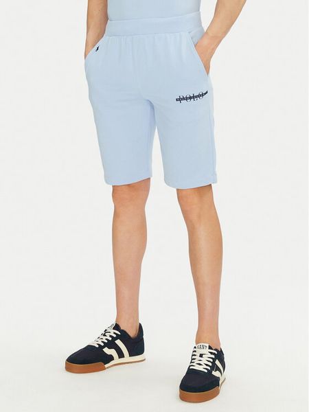 Polo Ralph Lauren Szorty sportowe 714966107002 Niebieski Regular Fit. Niebieskie szorty sportowe męskie Polo Ralph Lauren, bez wzorów, z bawełny, sportowe. Za 349.99 zł.