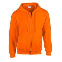 Bluza Z Kapturem Dla Dorosłych Unisex Heavy Blend Full Zip. Brązowe bluzy nierozpinane męskie GILDAN, m, bez wzorów, bez ramiączek, z kapturem. Za 121.99 zł.