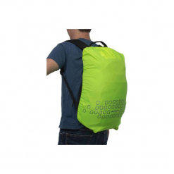 Pokrowiec Odblaskowy Na Plecak 15 - 35 L. Żółte plecaki męskie B'TWIN, z materiału. Za 29.99 zł.