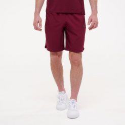 Spodenki fitness męskie Puma Active. Czerwone szorty sportowe męskie Puma, bez wzorów, z materiału, sportowe. Za 119.99 zł.