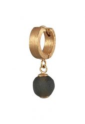 KUZZOI Męskie kreole okrągłe Single Piece ze szklanymi perełkami 925 Sterling Silver Biżuteria męska 1 ct. Szara biżuteria dla mężczyzn KUZZOI, z materiału, srebrne. Za 228.64 zł.