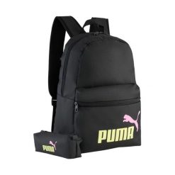 Plecak Puma Phase Set + piórnik czarny. Czarne plecaki męskie Puma, bez wzorów. Za 137.39 zł.