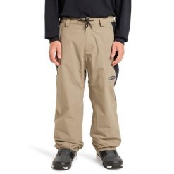 Spodnie do sportów zimowych techniczne dla Mężczyzn SNOW DOWN. Brązowe spodnie narciarskie i snowboardowe męskie Quiksilver, bez wzorów, z materiału, narciarskie. Za 919.99 zł.