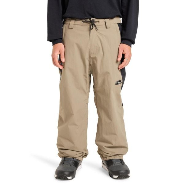 Spodnie do sportów zimowych techniczne dla Mężczyzn SNOW DOWN. Brązowe spodnie narciarskie i snowboardowe męskie Quiksilver, bez wzorów, z materiału, narciarskie. Za 919.99 zł.