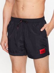 Hugo Szorty kąpielowe Dominica 50493450 Czarny Regular Fit. Czarne kąpielówki męskie Hugo, bez wzorów, z syntetyku. Za 169.99 zł.