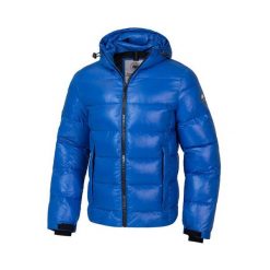 Kurtka zimowa męska Pitbull z kapturem Pepperwood. Niebieskie kurtki męskie PITBULL, na zimę, m, bez wzorów, bez ramiączek, z kapturem. Za 449.00 zł.
