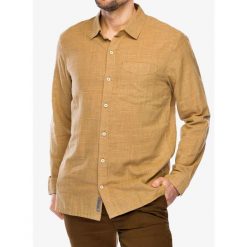 Koszula turystyczna męska Royal Robbins Hempline Spaced L/S. Brązowe koszule męskie ROYAL ROBBINS, l, bez wzorów, bez kołnierzyka, bez ramiączek. Za 318.99 zł.