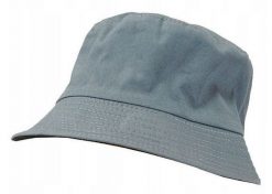 Szaro-Czarny Kapelusz Rybacki, 100% Bawełna, Czapka Rybaczka, Wędkarski -Pako Jeans- Dwustronny. Szare czapki męskie Pako Jeans, na lato, bez wzorów, z bawełny. Za 35.00 zł.