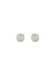 ICED STUFF Kolczyki Emerald Cut Białe złoto. Białe biżuteria dla mężczyzn ICED STUFF, z tworzywa sztucznego, srebrne. Za 149.99 zł.