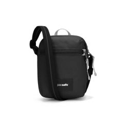 Saszetka Pacsafe Go Micro Crossbody - jet black. Czarne saszetki męskie Pacsafe, bez wzorów. Za 218.99 zł.