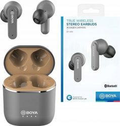 Słuchawki Boya BOYA BY-AP4 GRAY- bezprzewodowe słuchawki douszne. Szare słuchawki bluetooth Boya. Za 220.75 zł.