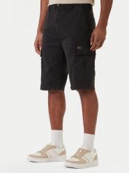 Tommy Jeans Szorty materiałowe Otis DM0DM22831 Czarny Regular Fit. Czarne szorty męskie Tommy Jeans, bez wzorów, z bawełny. Za 349.99 zł.