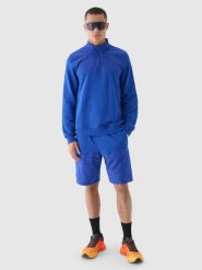 4F Spodenki casual męskie - niebieskie XL. Niebieskie szorty męskie 4f, bez wzorów, z bawełny, casualowe. W wyprzedaży za 79.99 zł.