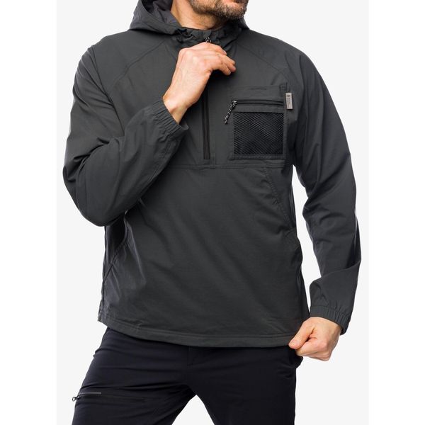 Kurtka przeciwwiatrowa męska Royal Robbins Merced Anorak. Szare kurtki męskie ROYAL ROBBINS, m, bez wzorów, z softshellu, sportowe, bez ramiączek, bez kaptura. Za 517.99 zł.