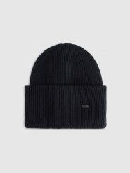 4F Czapka beanie uniseks - beżowa Uniwersalny. Brązowe czapki męskie 4f, na zimę, bez wzorów, z materiału, klasyczne. Za 69.99 zł.