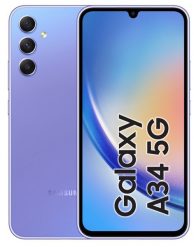 Smartfon Samsung Galaxy A34 5G 6/128GB Fioletowy (SM-A346BLV). Fioletowe smartfony SAMSUNG. Za 1,792.54 zł.