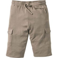 Bermudy dresowe Slim Fit bonprix jasnooliwkowy. Spodnie dresowe męskie marki bonprix. Za 32.99 zł.