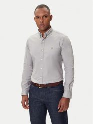 Polo Ralph Lauren Koszula 710P06688004 Szary Custom Fit. Szare koszule męskie Polo Ralph Lauren, m, bez wzorów, z bawełny, bez kołnierzyka, bez ramiączek. Za 409.99 zł.