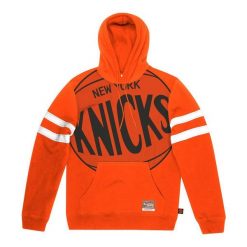 Polar z kapturem New York Knicks Substantial. Brązowe bluzy z polaru męskie Mitchell & Ness, m, bez wzorów, z polaru, bez ramiączek, z kapturem. Za 437.50 zł.
