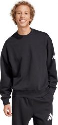 Bluza męska adidas Essentials Loose Fit 3 Bar Logo czarna JF3542 M. Czarne bluzy nierozpinane męskie ADIDAS, m, bez wzorów, bez ramiączek, bez kaptura. Za 361.56 zł.