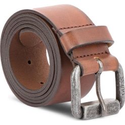 Pasek Męski GUESS - BM7085 LEA40 M BRO. Brązowe paski męskie Guess, w paski, ze skóry. Za 189.00 zł.
