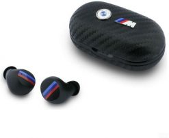 Bezprzewodowe słuchawki dokanałowe Bluetooth TWS BMW Carbon Metal Logo ENC czarny. Czarne słuchawki bluetooth BMW. Za 148.53 zł.
