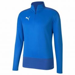 Kurtka Puma Teamgoal 23 Training 14 Zip Top, Mężczyźni. Niebieskie kurtki męskie Puma, m, bez wzorów, z poliesteru, sportowe, bez ramiączek, bez kaptura. W wyprzedaży za 190.00 zł.
