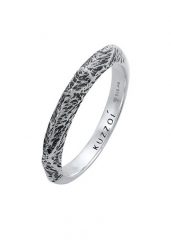 KUZZOI Męski pierścionek obrączka wąska Used Look Solid Trend w srebrze 925 Sterling Silver Biżuteria męska 1 ct Męskie. Szara biżuteria dla mężczyzn KUZZOI, z materiału, srebrne. Za 211.64 zł.
