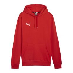 Męska Bluza Z Kapturem Team Goal Casual. Czerwone bluzy nierozpinane męskie Puma, m, bez wzorów, casualowe, bez ramiączek, z kapturem. Za 256.99 zł.