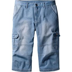 Dżinsy 3/4 Regular Fit Straight bonprix jasnoniebieski "bleached". Niebieskie jeansy męskie bonprix, z jeansu, klasyczne. Za 89.99 zł.