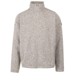 Trespass Porlock - Męska kurtka polarowa At300 Jasnoszary Marl. Białe kurtki męskie Trespass, m, bez wzorów, z dzianiny, sportowe, bez ramiączek, bez kaptura. Za 293.99 zł.