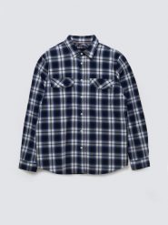 Koszula męska bawełniana w kratę niebieska Koliserson 401. Niebieskie koszule męskie Big Star, l, bez wzorów, z bawełny, bez kołnierzyka, bez ramiączek. Za 229.99 zł.