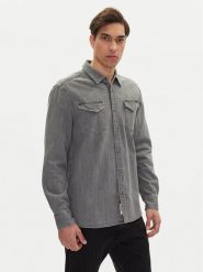 Mustang Koszula jeansowa Duver 1016240 Szary Regular Fit. Szare koszule męskie Mustang, m, bez wzorów, z bawełny, bez kołnierzyka, bez ramiączek. Za 209.99 zł.