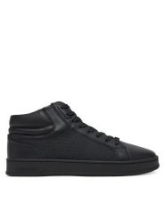 Calvin Klein Sneakersy High Top Lace Up Eyelet Jaq Mono HM0HM01816 Czarny. Czarne buty sportowe na co dzień męskie Calvin Klein, m, bez wzorów, ze skóry, bez ramiączek, bez kaptura. Za 339.99 zł.