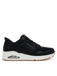 Skechers Sneakersy Uno-Banksia 183022/BLK Czarny. Czarne buty sportowe na co dzień męskie Skechers, m, bez wzorów, ze skóry, bez ramiączek, bez kaptura. Za 309.99 zł.