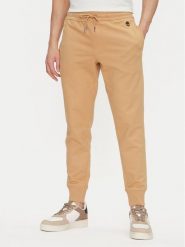 Timberland Spodnie dresowe TB0A5V5Q Beżowy Regular Fit. Brązowe spodnie dresowe męskie Timberland, bez wzorów, z bawełny. Za 239.99 zł.