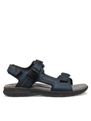Geox Sandały U Spherica Ec5 U55ELB 000EK C4002 Granatowy. Niebieskie sandały męskie Geox, ze skóry, bez zapięcia. Za 259.99 zł.
